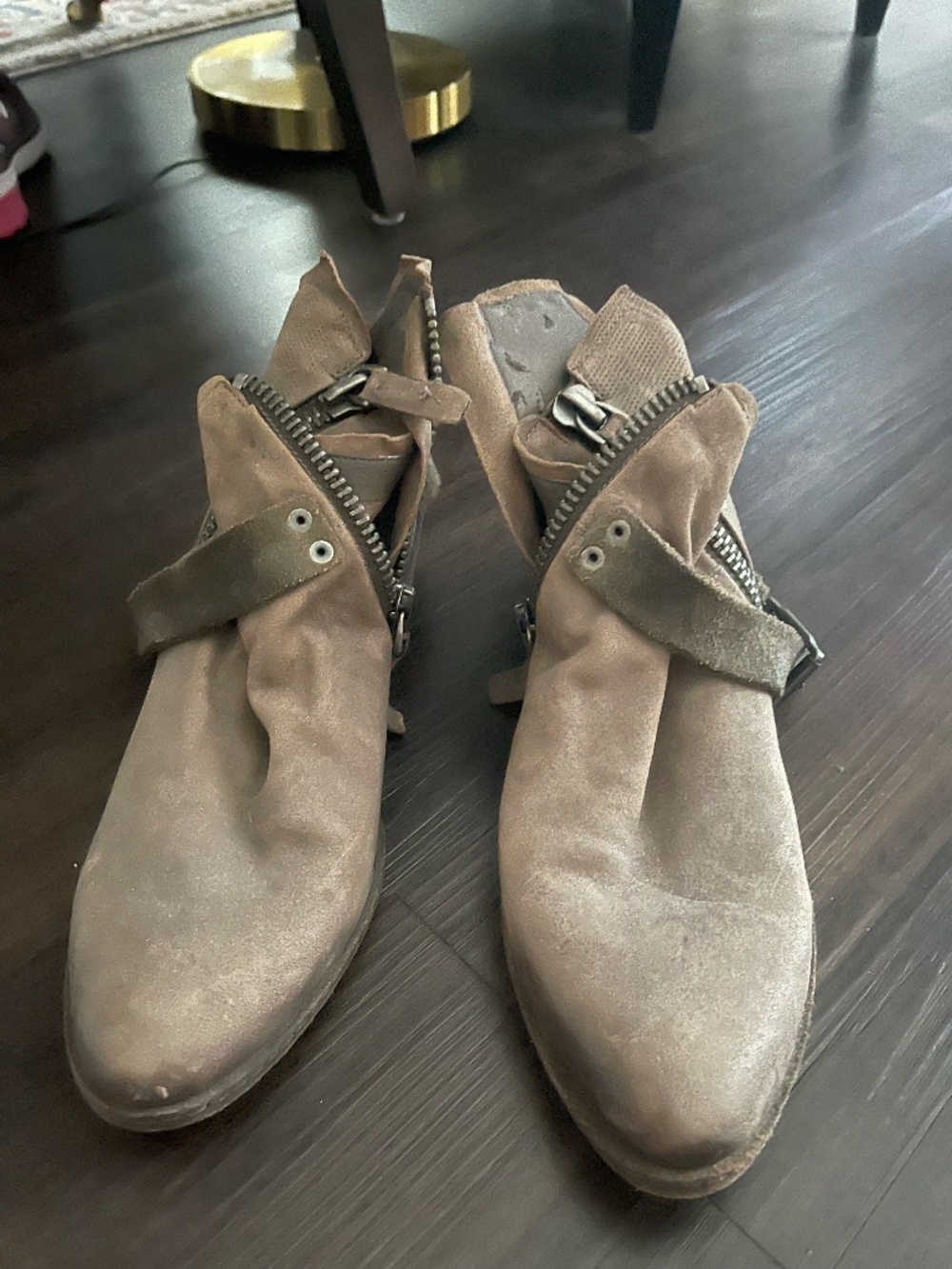 Western Leather Ankle Boots